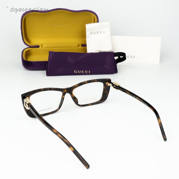 Gucci Women Eyeglasses Havana Demo Cat Eye GG1682O 003 BRAND NEW